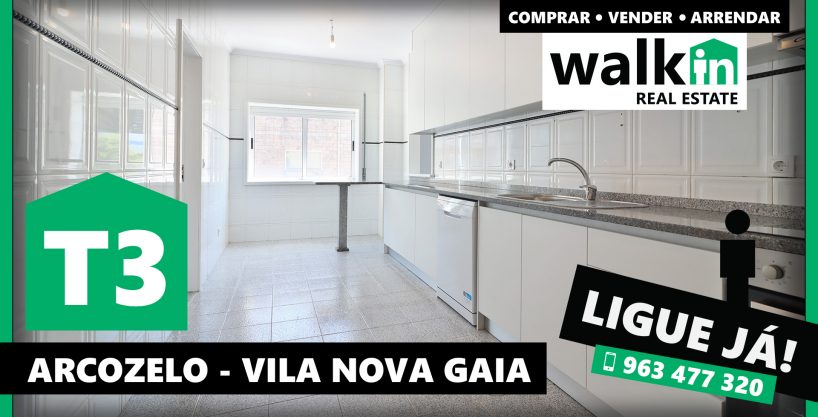 Apartamento T3 em Arcozelo, Vila Nova de Gaia