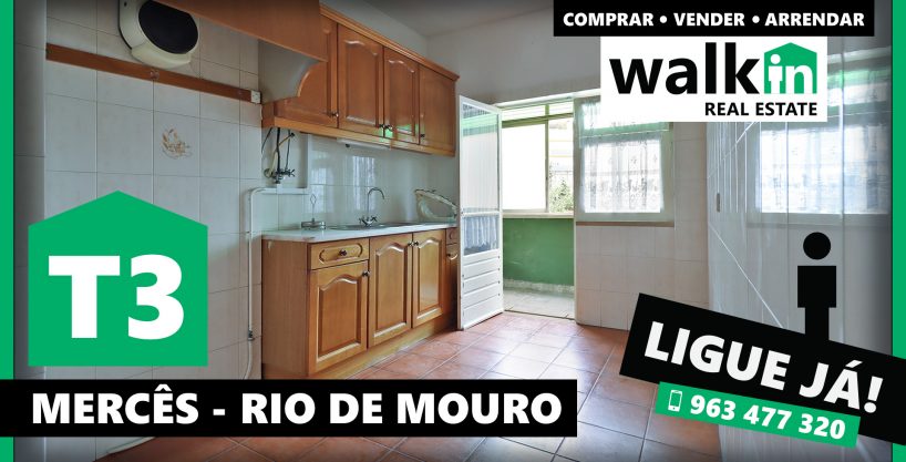 Apartamento T3 nas Mercês – Rio de Mouro